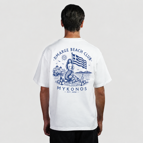 DMARGE Beach Club Mykonos Tee - Paradiso DMARGE Collection