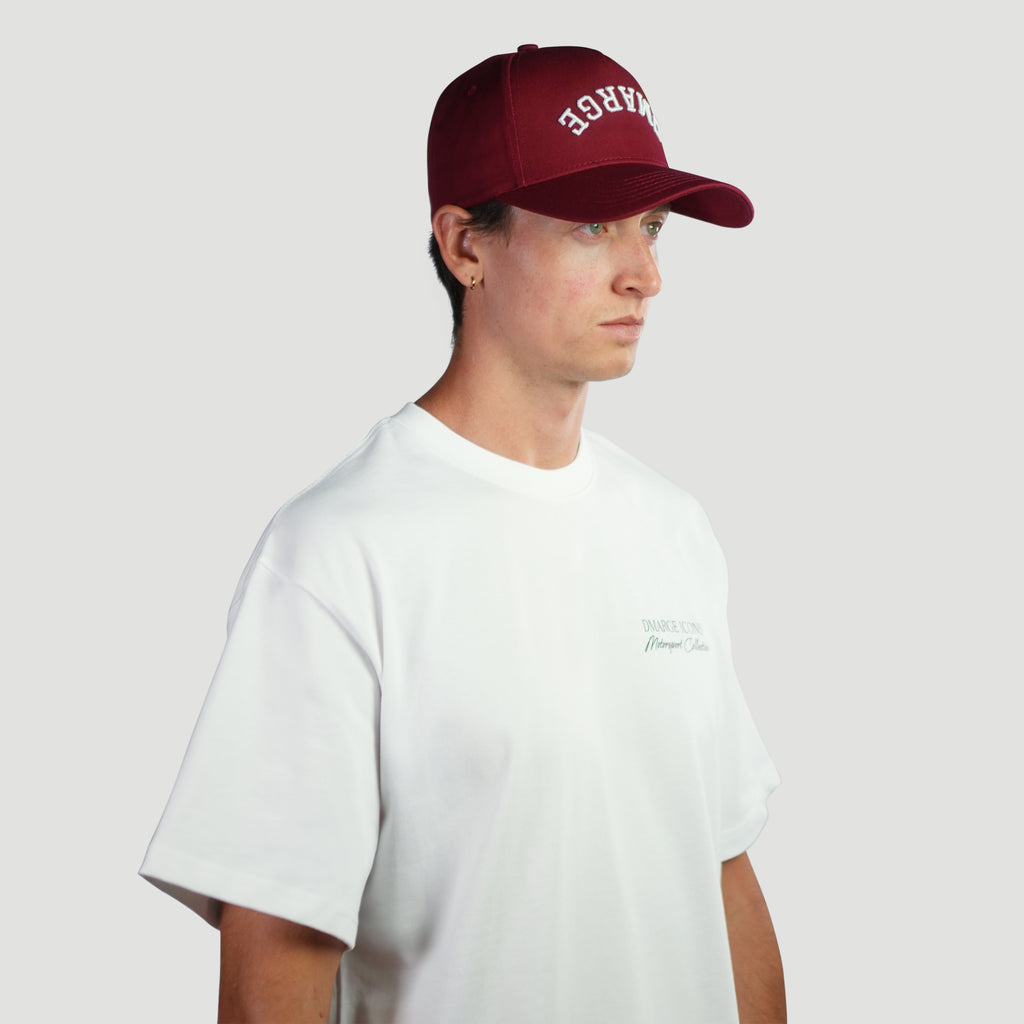 DMARGE Upside Down Back To Front Baseball Cap [Las Vegas Red]