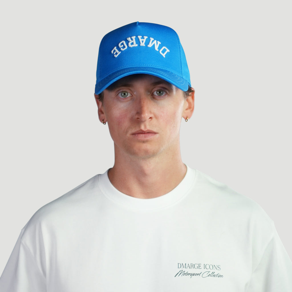 DMARGE Upside Down Back To Front Baseball Cap [Miami Blue]