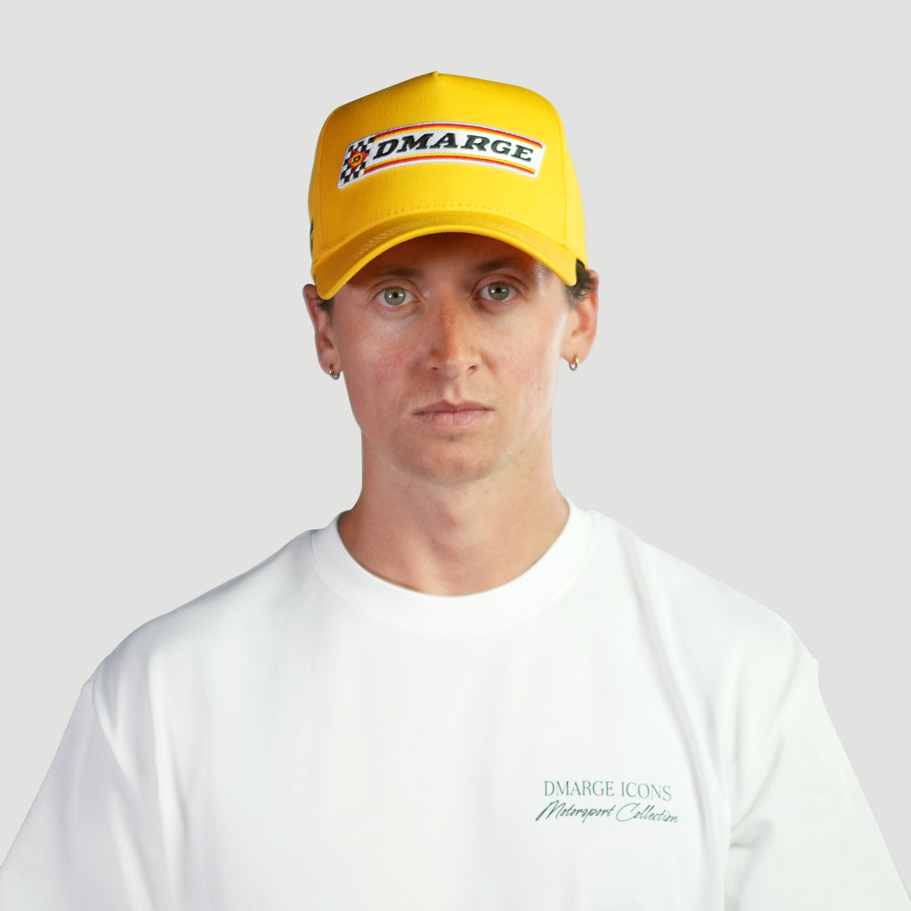 DMARGE Icons Motorsport Collection Hat - Tyre Supplier [Yellow]