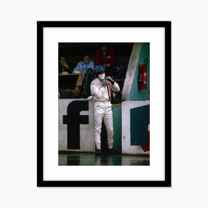 Steve McQueen On Set Of "Le Mans" Print